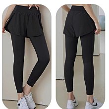 【假兩件運動套裝】運動長褲短裙 運動短袖帶胸墊 跑步健身棒球運動服裝 健身服 瑜伽舞蹈 歷史價格詳細信息