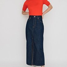 Levis 中腰開岔牛仔長裙 / 精工深藍染水洗 女款-人氣新品 39450-0004 歷史價格詳細信息