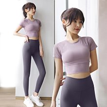 熱賣帶胸墊瑜伽服短袖女性感緊身顯瘦運動美背專業訓練健身房跑步T恤 歷史價格詳細信息