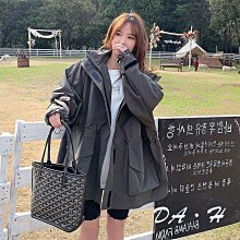 衝鋒衣外套女中長版夾棉上衣秋冬新2023寬鬆小個子高級感加厚外套 歷史價格詳細信息