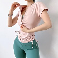 瑜伽上衣女短袖顯瘦彈力修身跑步健身服訓練速幹夏季薄款運動t卹 歷史價格詳細信息