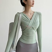 瑜伽服上衣女顯瘦彈力寬松速幹跑步健身房訓練運動t卹長袖秋夏款 歷史價格詳細信息