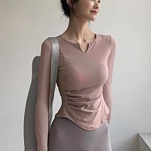 瑜伽服女跑步運動訓練普拉提速幹顯瘦長袖上衣春秋季健身服套裝 歷史價格詳細信息