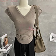 裸感瑜伽服速干上衣女夏季薄款修身透氣戶外跑步訓練運動健身T恤『miss木木女裝』 歷史價格詳細信息