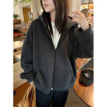 拉鍊衛衣女2023年新款外套連帽秋冬款寬鬆加絨加厚大碼vibe風 歷史價格詳細信息