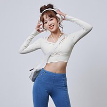 瑜伽服女帶胸墊運動長袖跑步普拉提訓練控體2023春秋新款健身上衣 歷史價格詳細信息