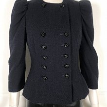 MOSCHINO 靛藍黑色 素面 長袖 上衣 (有修改過)  義大利製 20171208-4 歷史價格詳細信息