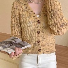 鏤空上衣女春夏小衫法式設計感小眾防曬開衫長袖薄短款洋氣蕾絲衫 歷史價格詳細信息