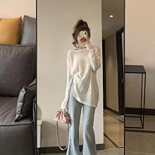 鏤空設計感薄款長袖防曬罩衫女夏季外搭針織衫小眾套頭短款上衣潮 歷史價格詳細信息