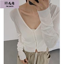 【時光角】織開衫外穿法式小坎肩防曬女夏薄款罩衫外搭配吊帶短款外套 歷史價格詳細信息