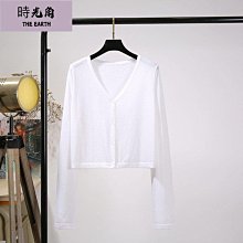 【時光角】織開衫外穿法式小坎肩防曬女夏薄款罩衫外搭配吊帶短款外套 歷史價格詳細信息