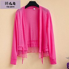 【時光角】織開衫外穿法式小坎肩防曬女夏薄款罩衫外搭配吊帶短款外套 歷史價格詳細信息