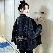外套女外套CATTE美式復古懷舊潮牌牛仔外套男女士秋季寬鬆港風潮流休閒夾 歷史價格詳細信息