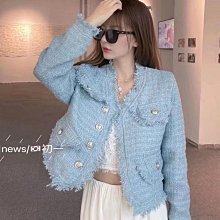 小香名媛氣質顆粒絨仿羔羊毛皮毛一件式短版外套女綠色上衣毛毛外套秋冬保暖上衣 歷史價格詳細信息