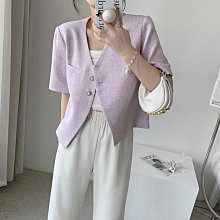 女版西裝短外套 短版西裝外套 挺版西裝外套 西裝外套女薄 米白色短袖西裝外套女2024夏新款高級感顯瘦氣質短版西裝-靚莎優選 歷史價格詳細信息