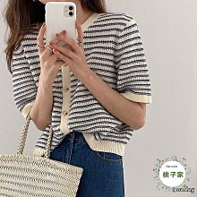 撞色條紋短版鏤空針織背心復古男上衣v領寬鬆無袖休閒-毛毛男裝 歷史價格詳細信息