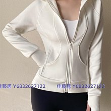 lulu衛衣女新款運動套裝瑜伽服半拉鏈寬松連帽上衣小個子早春短款-佳藝居 歷史價格詳細信息