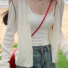 冰絲薄款針織防曬開衫外套女2024夏季新款配吊帶裙子外搭披肩罩衫-miss木木女裝 歷史價格詳細信息