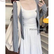 薄款針織開衫女外搭2023短款春秋新款防曬衣服長袖寬鬆慵懶風外套 歷史價格詳細信息