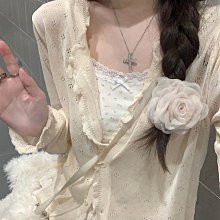 針織開衫外套女春夏季薄款鏤空長袖防曬衫小個子上衣吊帶外搭罩衫-miss木木女裝 歷史價格詳細信息