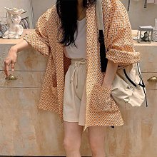 韓國 長袖襯衫 薄款 外搭 藍色 黑色 軍綠色 牛仔外套 寬鬆 帥氣 素面 簡約  oversize 男友風 時尚 百搭 歷史價格詳細信息