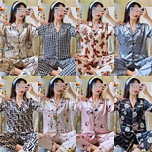 睡衣女短袖長褲翻領開衫套裝 中東 家居服量大優惠 歷史價格詳細信息