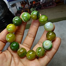 《藍晶寶石玉石特賣》→〈手鍊系列〉→天然天眼珠蠶絲紋帶清透黃玉髓16mm手珠鍊→Y864 歷史價格詳細信息