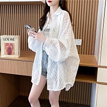 夏季薄外套夏裝新款透氣雪紡開衫女潮襯衫2022年韓版寬松襯衣-格林賣場 歷史價格詳細信息
