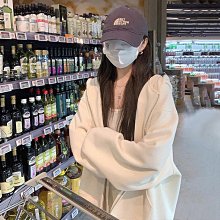連帽外套女裝上衣女外套休閒外套秋冬新款日系甜美寬鬆復古百搭學生小眾設計華夫格外套女開衫上衣『AD09612』-星飛優選 歷史價格詳細信息