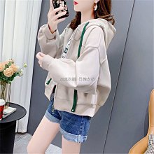 短版寬袖連帽T 長袖上衣 女款-黑色 20+系列 歷史價格詳細信息