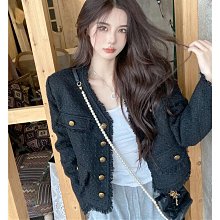 流蘇小香風外套女 秋冬季氣質寬鬆顯瘦百搭上衣 韓版小香風粗花呢長袖外套女  職業長袖上衣女 上班長袖外套女 淑女上衣 長 歷史價格詳細信息
