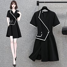 MissBig夏季新款西裝料高腰顯瘦A字壓褶短裙《422389535》 歷史價格詳細信息