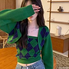 下殺 秋冬裝 時尚女裝針織套裝正韓套裝春裝女新款輕熟女神套裝時尚氣質毛衣背心裙針織兩件式洋裝  韓妞必備 歷史價格詳細信息