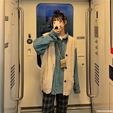 女裝 學院風V領小熊刺繡春季新款馬甲背心女寬松百搭針織開衫上衣 歷史價格詳細信息