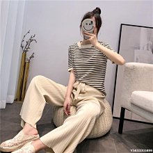 下殺 秋冬裝 時尚女裝夏裝女洋裝兩件式夏季韓版時尚套裝寬褲裙女休閑戶外套裝 批發價 歷史價格詳細信息