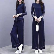 下殺 秋冬裝 時尚女裝春秋夏季 時尚胖妹大碼衣著寬鬆兩件式套裝女 大碼女裝2019夏裝新款胖mm洋氣套裝女減齡遮肚胖 歷史價格詳細信息