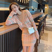 [2021女裝秋冬新款](3件免運)韓國東大門同步 多色 韓版優雅氣質小心機交叉V領針織衫毛衣 上衣毛衣裙子洋裝連身褲秀 歷史價格詳細信息