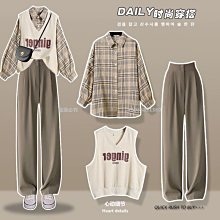 【熱賣精選】【三件套】開衫連帽衛衣男潮牌寬松一套春秋裝衣服炸街高級感外套 歷史價格詳細信息