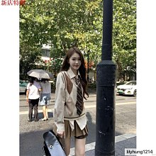 女裝 學院風V領小熊刺繡春季新款馬甲背心女寬松百搭針織開衫上衣 歷史價格詳細信息