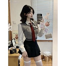 JK制服套裝學院風美式辣妹穿搭短裙花苞連衣裙子性感純欲女裝夏季 歷史價格詳細信息