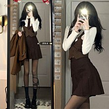 系制JK裙 大尺碼长袖JK襯衫學院風短裙百褶裙洋裝 秋冬JK制套装三件式套裝 歷史價格詳細信息