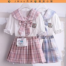 女.童jk制服套裝秋裝2023新款洋氣兒.童網紅百褶裙學院風連衣裙子 歷史價格詳細信息
