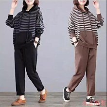 熹熹服裝時尚休閒套裝女新款韓版大尺碼小外套短袖上衣寬褲兩件套潮 歷史價格詳細信息