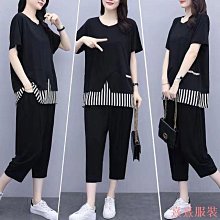 熹熹服裝夏季套裝女新款大尺碼女裝穿搭設計感短袖上衣搭配揹帶裙兩件套 歷史價格詳細信息