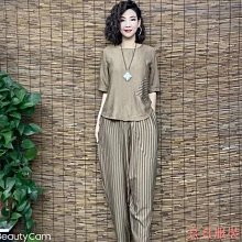 熹熹服裝夏季時尚Polo新款鹽系女兩件套少女套裝休閒2023女裝大尺碼短褲上衣 歷史價格詳細信息