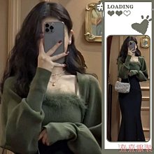 熹熹服裝秋季套裝女新款大尺碼女裝顯瘦小香風針織小外套休閒寬褲兩件套 UELK 歷史價格詳細信息