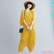 熹熹服裝三宅褶皺  時尚套裝女  秋夏大尺碼不規則t恤上衣+長款撞色半身裙  顯瘦兩件套裙 歷史價格詳細信息