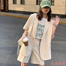 西裝外套女薄款大碼胖氣質韓版黑色職業裝短袖西服套裝女工作服夏 歷史價格詳細信息