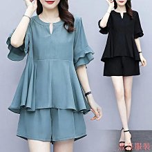 小西裝顯瘦休閒時尚套裝女夏季洋氣質職業短褲時髦西服兩件套女性服裝流行女裝休閒服飾~BA11451 歷史價格詳細信息