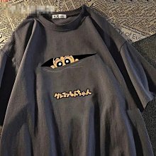 短袖卡通搞怪上衣 情侶裝 可愛 衣服 情侶短袖 小眾T恤女 ins韓版 學生卡通上衣 嘻哈個性上衣 水洗黑-MINTS名仕男裝 歷史價格詳細信息